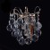 Bra "Pearls" 1x60W E14 gold 21x22x15cm