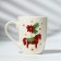 Ceramic mug with a spoon "New Year's toys", 310 ml, white color