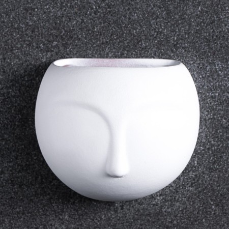 Figure pot "Silhouette" with a suspension, white, 10x7cm-2