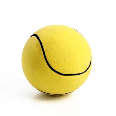 The ball of solid "tennis" Jumping, TPR, 6.3 cm, yellow-2