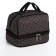 Cosmetic bag, 2 parts on zippers, black color