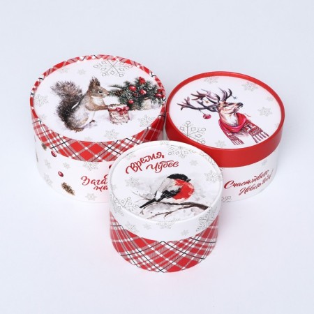 Set of boxes 3 B1 "Miracles Time" 16 x 10, 14 x 9, 13 x 8.5 cm-3