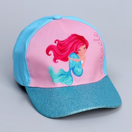 Baby cap for Miracle girl, blue color, rr. 52-54-2