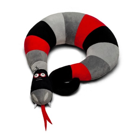 New Year! Soft toy-podushka "snake Frida", red color, 40 cm-1