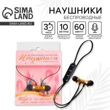 Wireless magnetic headphones with microphone 