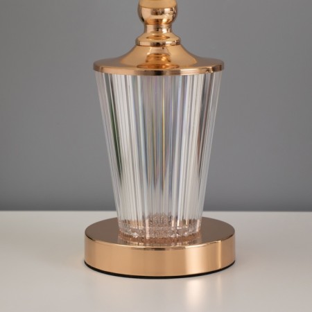 Table lamp "Egg" 1x40W E27 1x3W LED gold 25x25x39cm-3