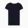 Women's T-shirt V-shaped neckline, dark blue color, size 46