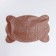 Formal bone rug for a bowl, 39.5 x 25 cm, beige