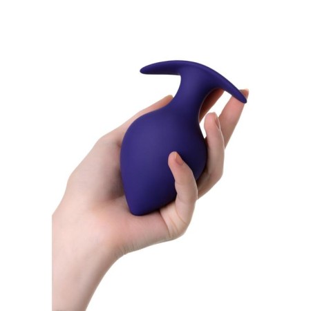 Anal plug Glob, silicone, purple color, 10 cm, d = 4.5 cm-3
