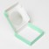 Gift box team with a window, green, 11.5 x 11.5 x 3 cm
