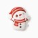 New Year. Pillow Ethel "Snowman" 30x32 cm, 100 p/e, velor