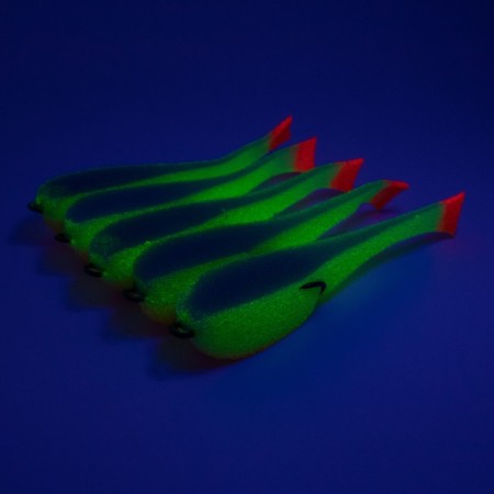 Yaman foam fish on a double, 125 mm, color 26 UV, 5 pcs.-3