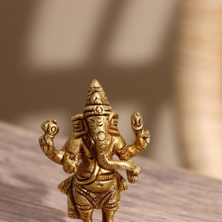 Souvenir "Ganesha" Brass 6.5 cm-1