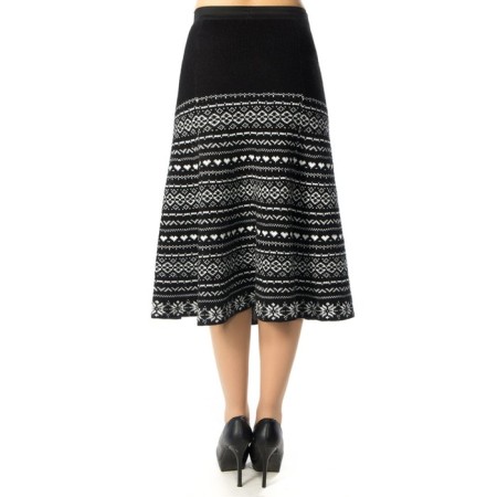 Women's skirt, size 42, black color-3