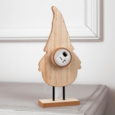 LED figure "Santa Claus" 7 × 22 × 5 cm, wood, CR2032 batteries, warm white glow-2