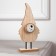 LED figure "Santa Claus" 7 × 22 × 5 cm, wood, CR2032 batteries, warm white glow