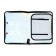 A4 labor folder with handles, 325 x 230 x 25 mm, lightning around, folding bar, plastic, PTR-6 calligrata "mask"