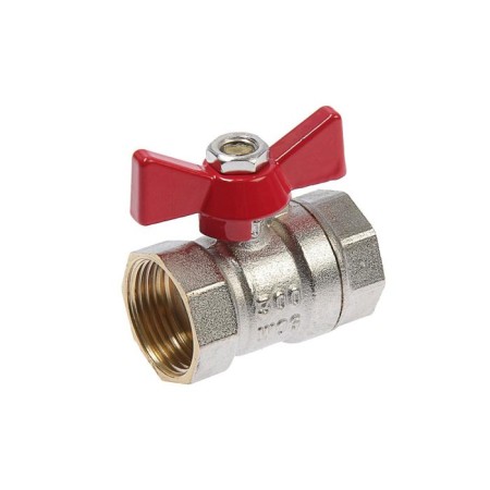 Ballic zein tap, inner/internal thread 3/4 ", butterfly, nickelly brass-2
