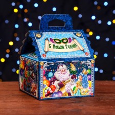 Подарочная коробка "Маскарад"  16 х 16 х22 см