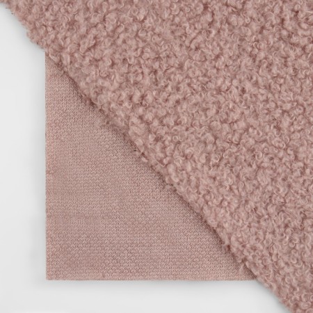 Losch Meh "lamb", 50 × 50 cm, 500 g/m, color dusty rose No. 11-1