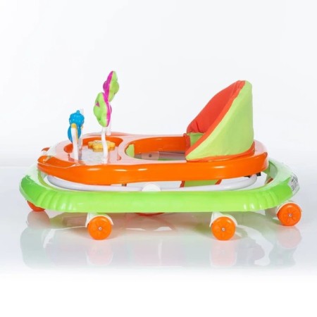 Walks Jolly Ride BW110, 7 wheels, with sound effects, plastic wheels, orange color-2