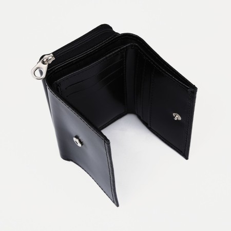 Women's wallet with lightning, black color-3