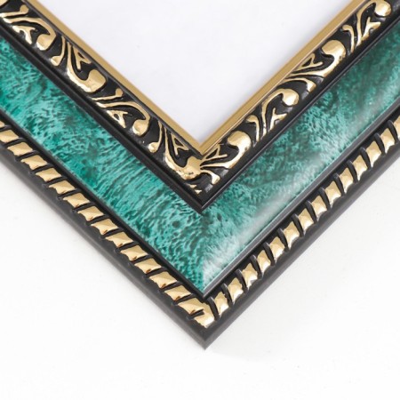 Photo frame plastic 21x30 cm malachite (785)-1