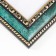 Photo frame plastic 21x30 cm malachite (785)