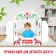 Shirma for the puppet theater. "Horses" floor, window size: 30 × 25 cm