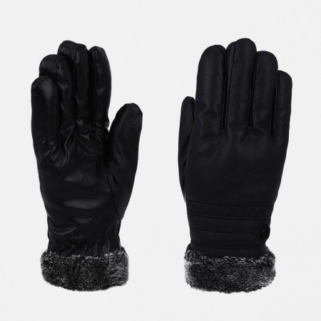 Gloves male, dimensionless, with insulation, black color