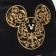 Open -leather backpack, 24 cm x 8 cm x 36 cm "beauty", Mickey Mouse
