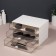Organizer for storage "BASIC", 1 section, 23 × 17 × 5 cm, white/transparent color