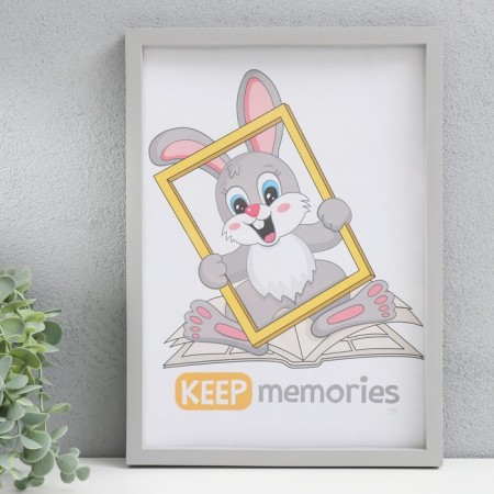 Photo frame plastic 21x30 cm 3 series, gray-1