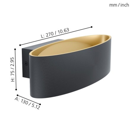 Bra Maccacari, 1x10W Led, 3000k, 1100lm, black color-2