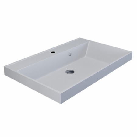 Sink uperwood Classic quartz 70 cm, quartz, white matte, jasmine-4