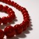 Set 3 objects: earrings, beads, bracelet "coral" ball