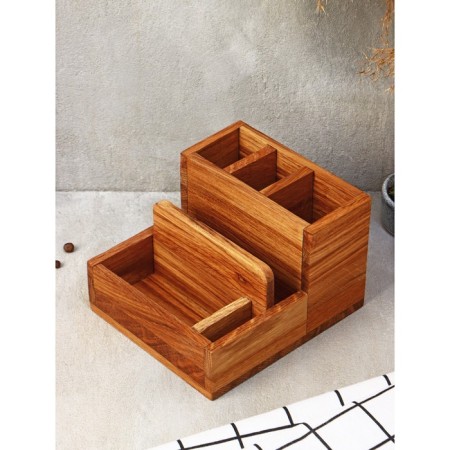 Stand - ADELICA napkin, 15 × 17 × 11 cm, oak-2