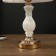 Table lamp "Milan" 1x40W E27 gold-white 24x24x43 cm Risalux