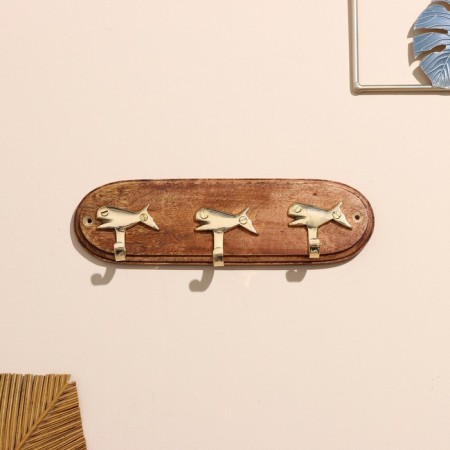 Boar "whales" brass, MDF 23 cm