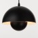 Lamp "Sphere" E27 40W black 23x23x20-120cm