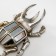 Panel Interior Polystone "Mirror Beetle" silver 15x5x23 cm