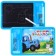 Board for drawing with a marker-stitch, blue blue tractor
