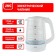Electric kettle JVC JK-KE1512, glass, 2200 watts, 1.7 l, white