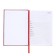 Dated diary 2025, Devente. Flag, Attomex. Arkona, solid cover of boomvinyl with foam, liesse, block 70 g/m2, red