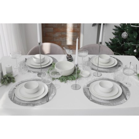 Porcelain bowl magistro line, 1.3 l, d = 17.5 cm, white color-4
