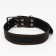Leather collar with embossing on synthetic winterizer, 85 x 4.5 cm, Osh 50-70 cm, black