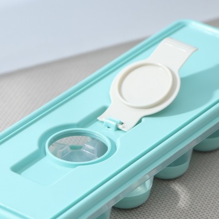 Ice form with a lid and a drop “drop”, 25 × 8.5 × 4 cm, color aquamarine-3