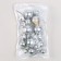Set for decorating "Beads", silver color