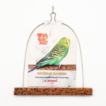 Funny swing Seven Seeds toy poultry for birds with berry 60 g-5