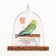 Funny swing Seven Seeds toy poultry for birds with berry 60 g